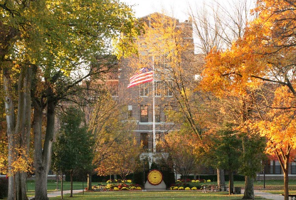 Warriner Mall on the Central Michigan University Campus