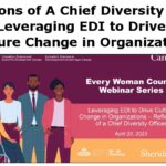 Reflections of A Chief Diversity Officer: Leveraging EDI to Drive Culture Change in Organizations