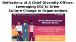 Reflections of A Chief Diversity Officer: Leveraging EDI to Drive Culture Change in Organizations